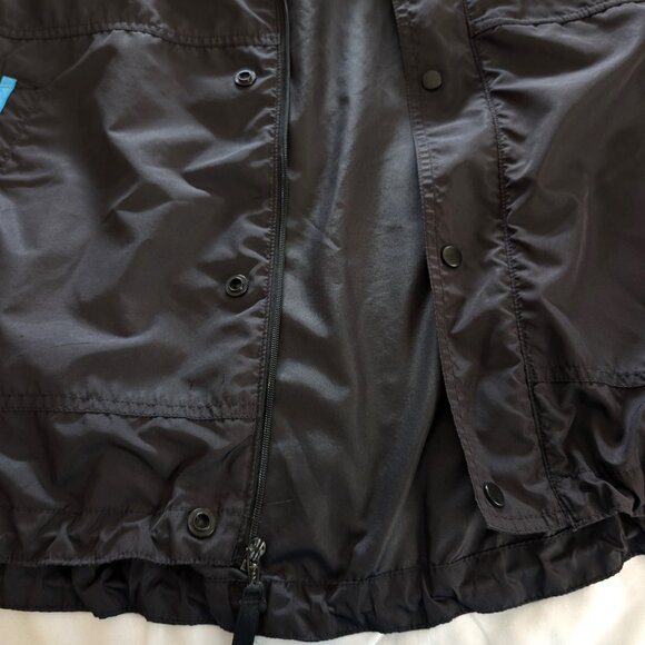 REI Vest Men's L Black Blue Full Zip‎ Snap Mock Neck Pockets Outdoors Logo - Picture 10 of 15